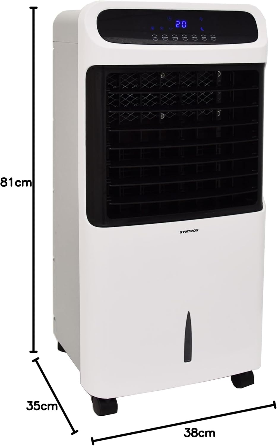 Syntrox Germany 4 in 1 Luftkühler Luftbefeuchter Lufterfrischer und Ventilator mit Touch Panel und F