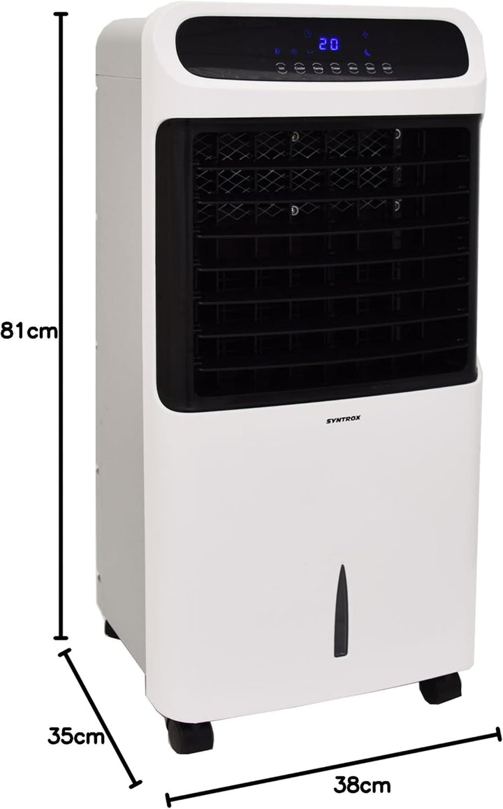 Syntrox Germany 4 in 1 Luftkühler Luftbefeuchter Lufterfrischer und Ventilator mit Touch Panel und F