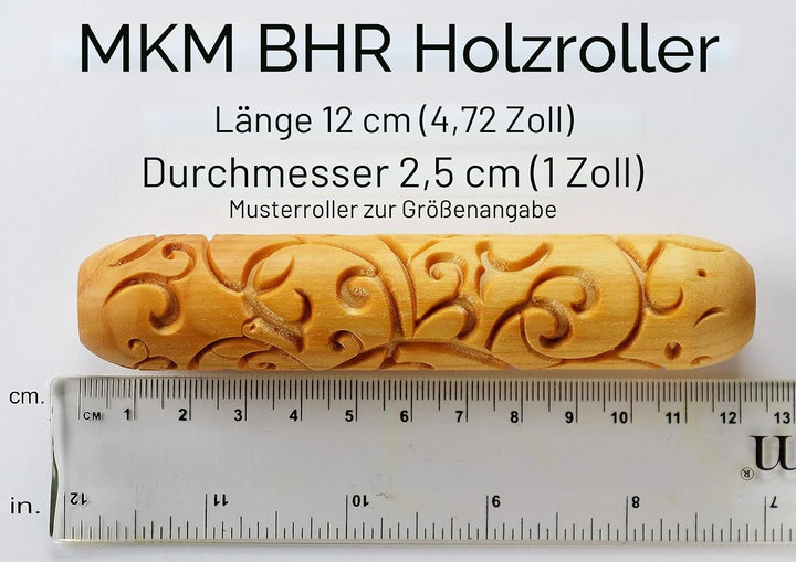 MKM Pottery Tools Grosse Handrollen aus Holz für Ton (BHR-147 Sonnenhut), BHR-147 Sonnenhut