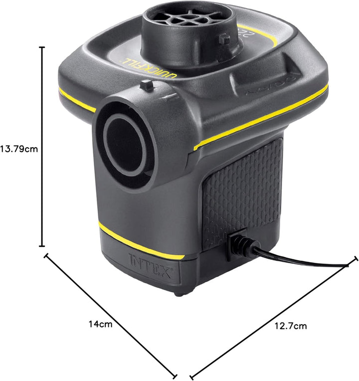 Intex 230 Volt Quick-Fill Ac/Dc Electric Pump, 66634, Schwarz
