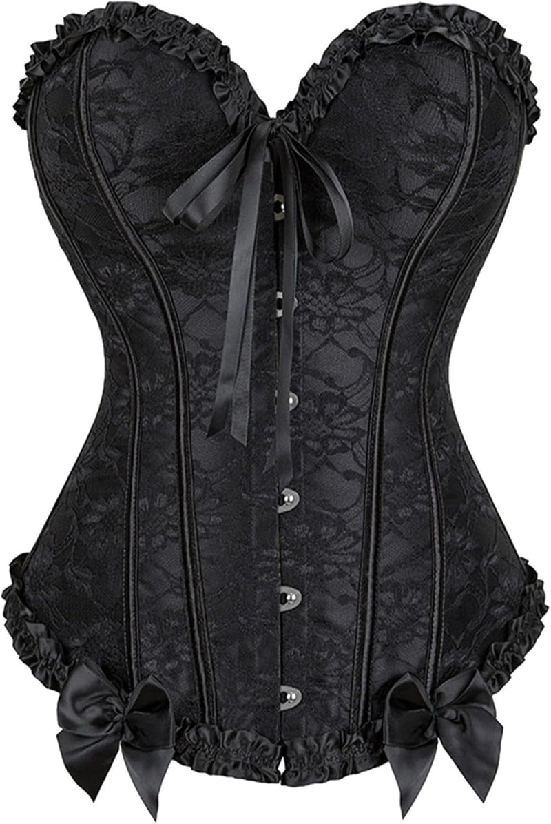 Generisch Corset Top Damen Wikinger Kostüm Damen Mittelalter Leder Top Abnehmen Piratenkostüm Damen