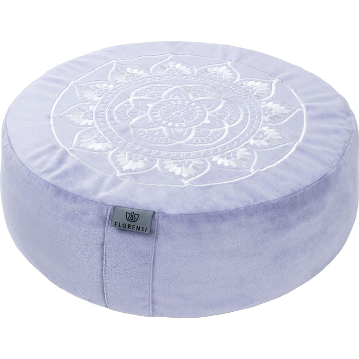 Florensi Meditationskissen (40,6 x 40,6 x 12,7 cm), grosses Samt-Meditationskissen, Premium-Yoga-Kis