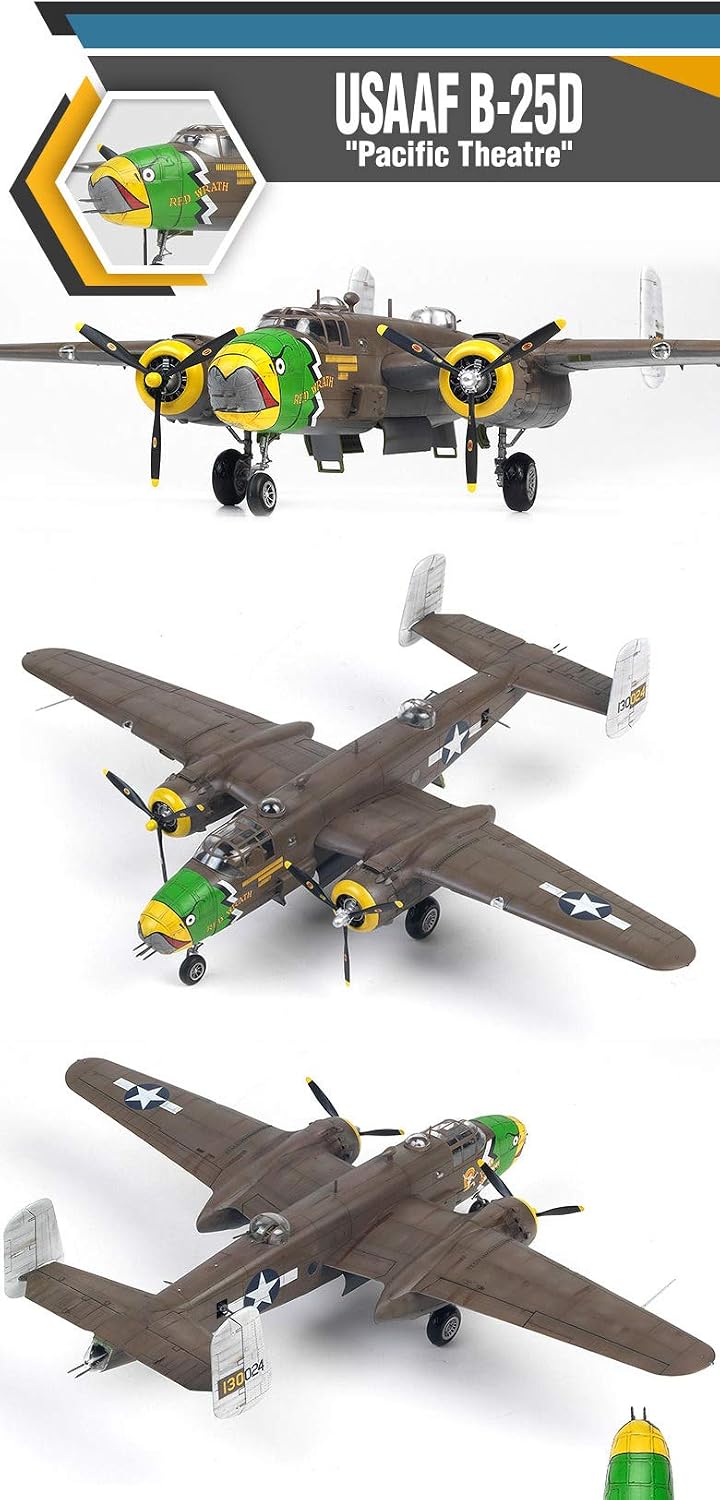 Academy ACA12328 Theatre 1:48-USAAF B-25D Pacific Theater, Verschieden