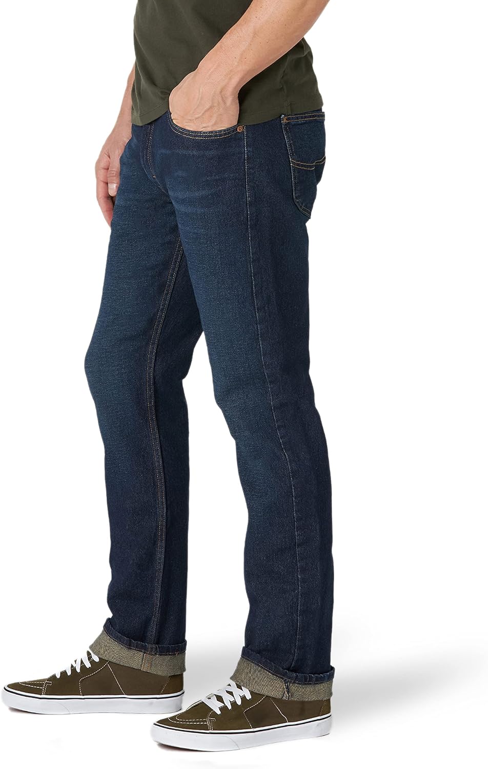 Lee Men's Legendary Slim Straight Leg Jean, Road Rash, 28W x 32L