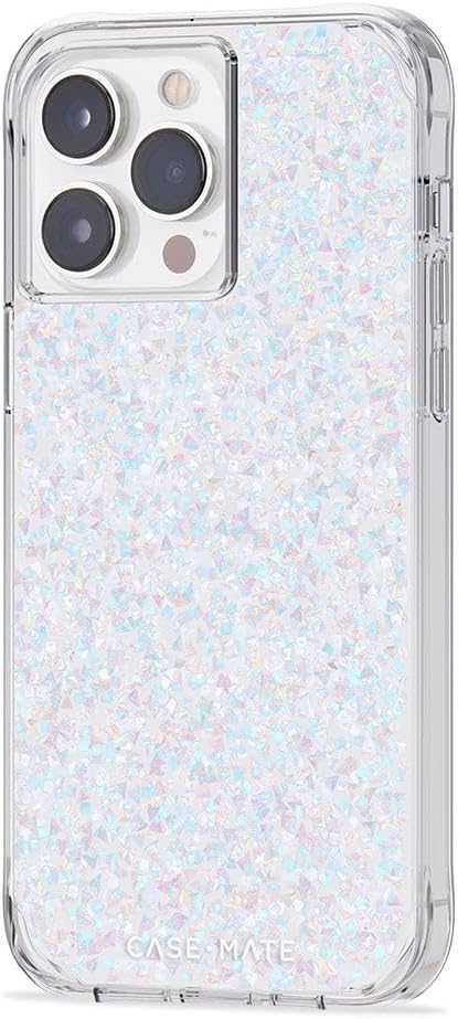 Case-Mate Schutzhülle für iPhone 14 Pro – Twinkle Diamond [3 m Fallschutz] [kabelloses Laden kompati