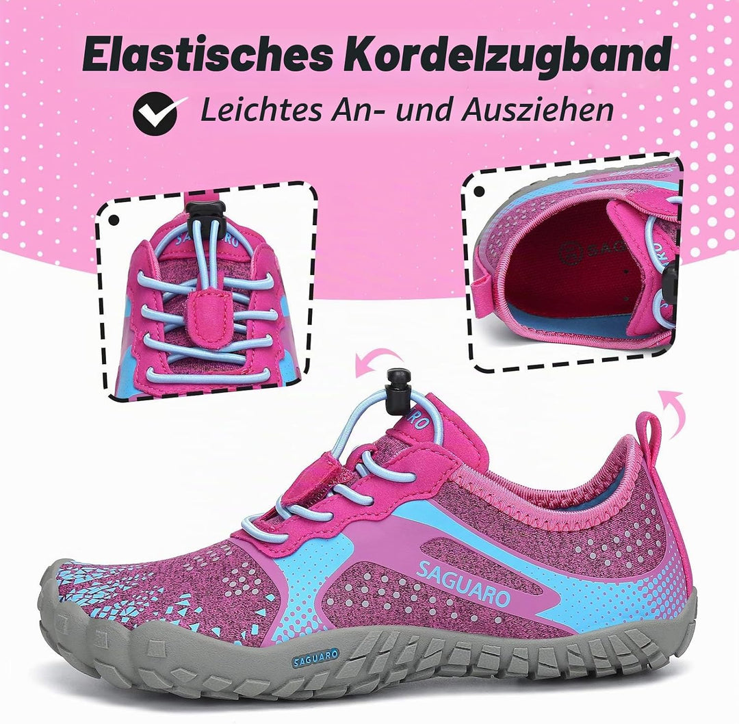 SAGUARO Unisex-Kinder Barfussschuhe Schnell Trocknend Wanderschuhe Leicht Laufschuhe Gr.24-36 24 EU