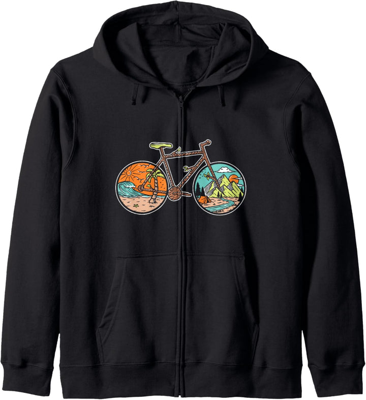 Natur Fahrrad Rad Sport Rennrad Rennradfahrer Geschenk Kapuzenjacke