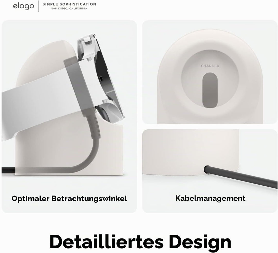 elago Ladestation für Samsung Galaxy Watch 8/8 Classic/7/Ultra/6/6 Classic/5/5 Pro [40/43/44/45/47mm