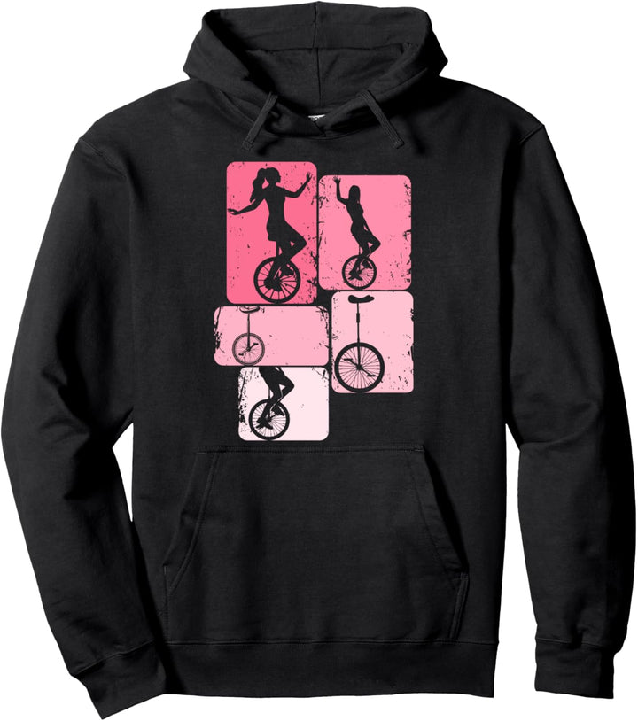 Einrad Mädchen Unicycle Damen Kinder Pullover Hoodie