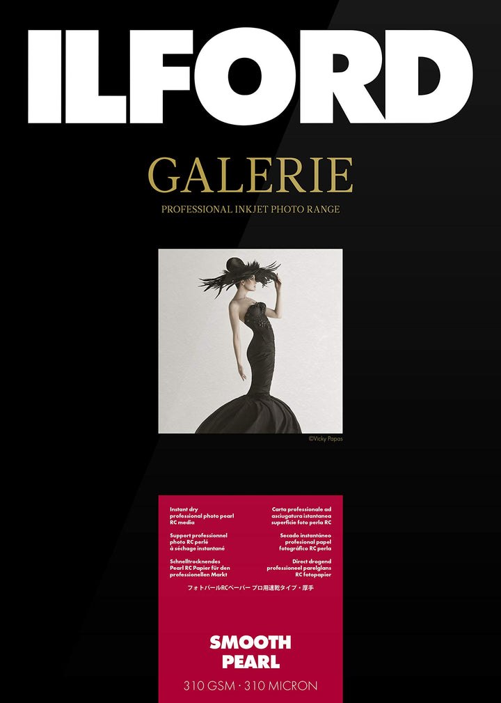 Ilford 2001746.0 Prestige Smooth Pearl Paper, 310g, 25 Blatt, A4, 21 x 29,7 cm A4 - 25 Blatt, A4 - 2