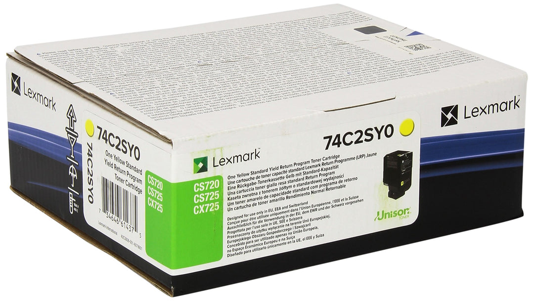 Lexmark Rückgabe Toner CS720 CS725 CX725 74C2SY0 Original Gelb 7000 Seiten