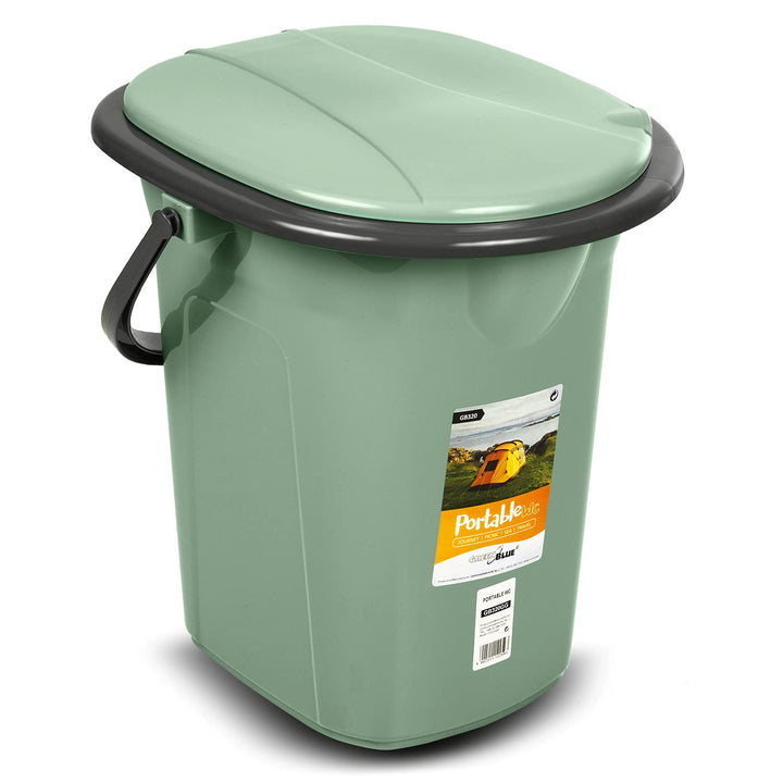 Green Blue GB320 Mobile Campingtoilette 19L | Tragbare Reisetoilette mit max. Tragkraft bis 130kg |