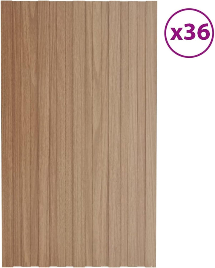 Gecheer 36 STK. Dachpaneele Dachpfannen Profilblech Trapezblech Dachblech Stahlblech Trapezbleche Da