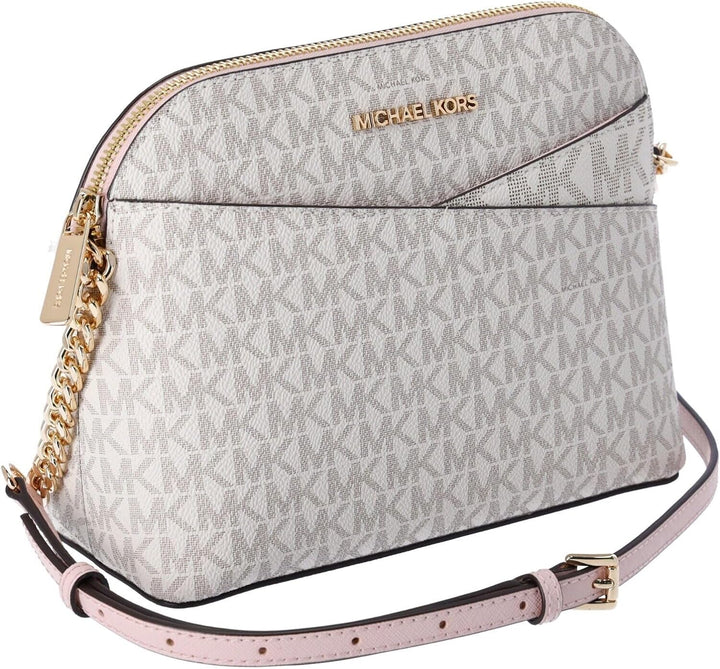 Michael Kors Jet Set Medium Crossbody Leder Handtasche Powder Blush Multi, Powder Blush Multi