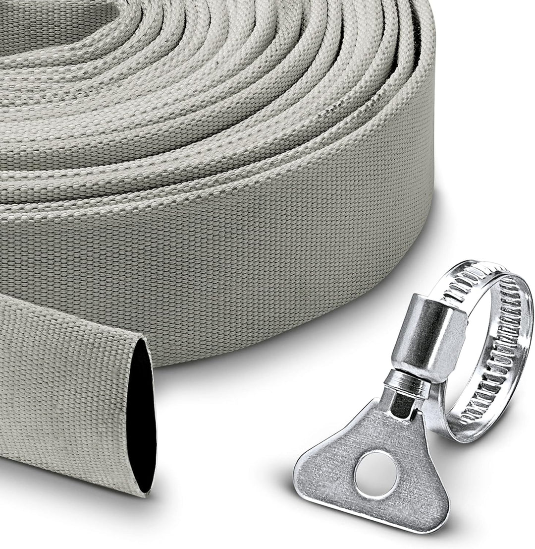 Kärcher SP 9.000 Flat flachsaugende Tauchpumpe, Fördermenge: 9.000 l/h &amp; Gewebeschlauchset 1, 1/4 Zo