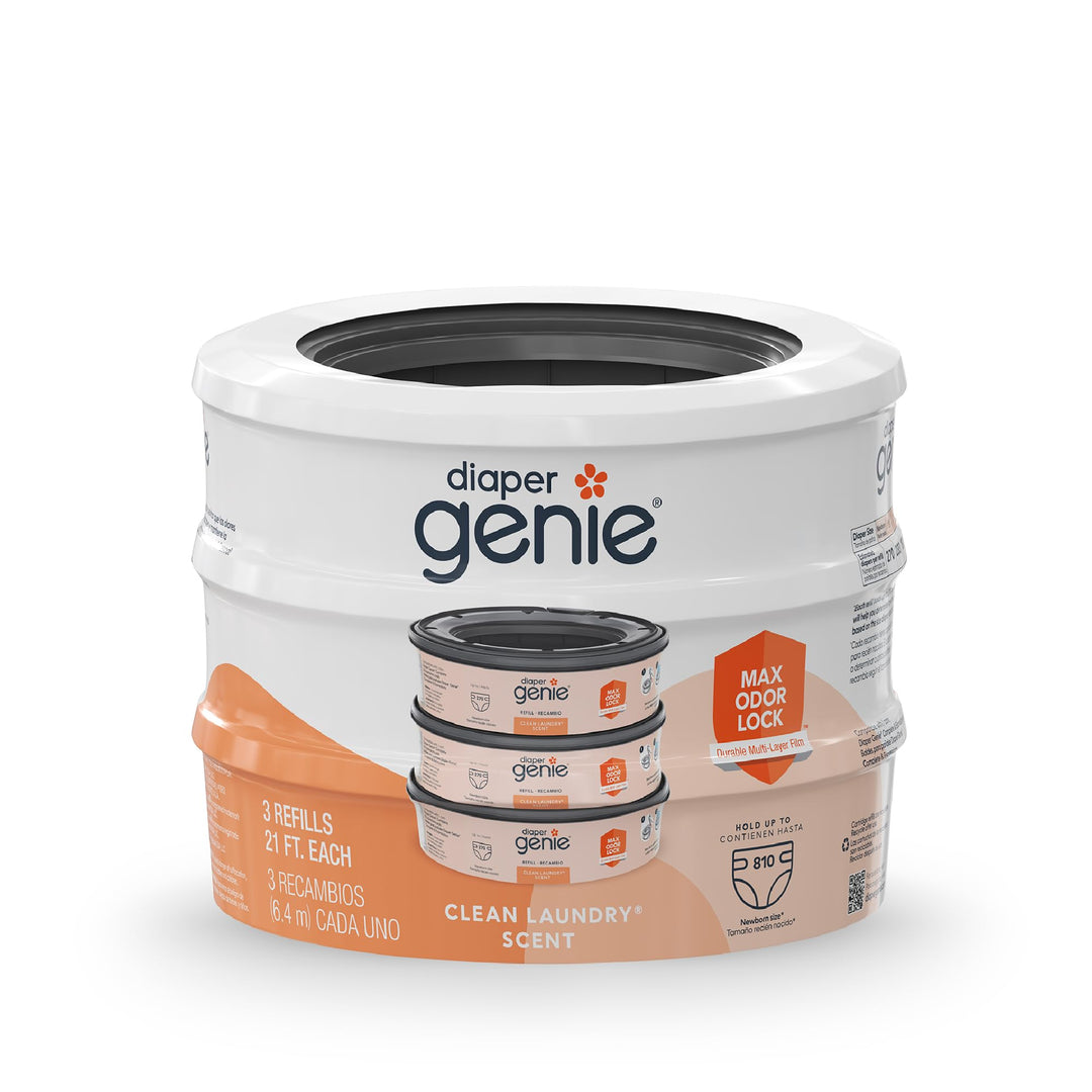 Diaper Genie Playtex Max Fresh Nachfüllbeutel, ideal für Windeleimer, 3 Stück, 810ct