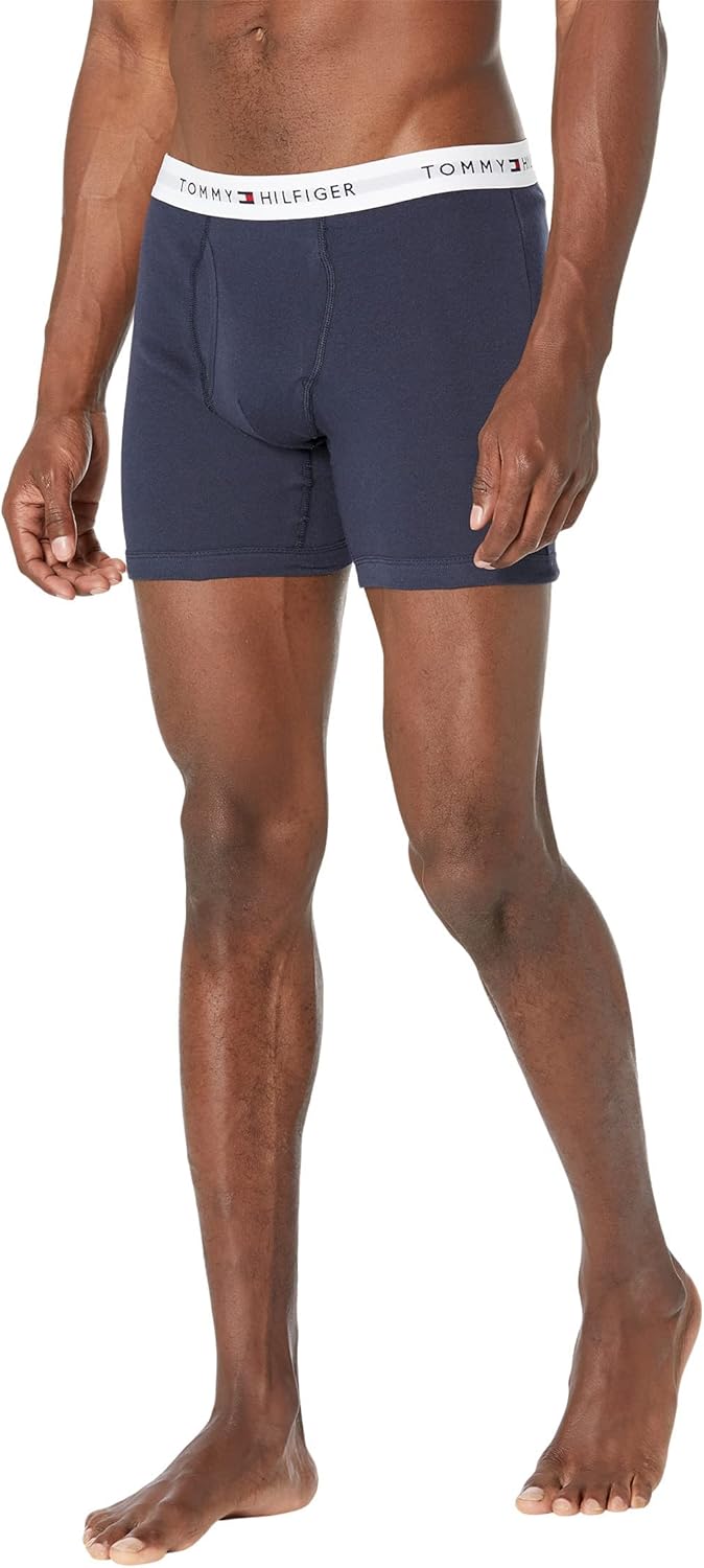Tommy Hilfiger Herren 3er Pack Boxershorts Trunks Unterwäsche S Andes Blau, S Andes Blau