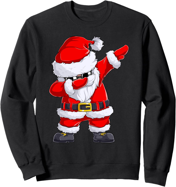 Dabbing Weihnachtsmann für Kinder Männer Geschenke Tshirt Sweatshirt