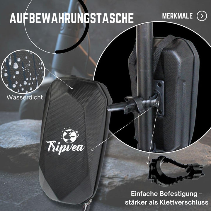 Schloss für Elektroroller, Fahrrad, Kinderwagen + Aufbewahrungstasche - Ultra-resistentes Vorhängesc