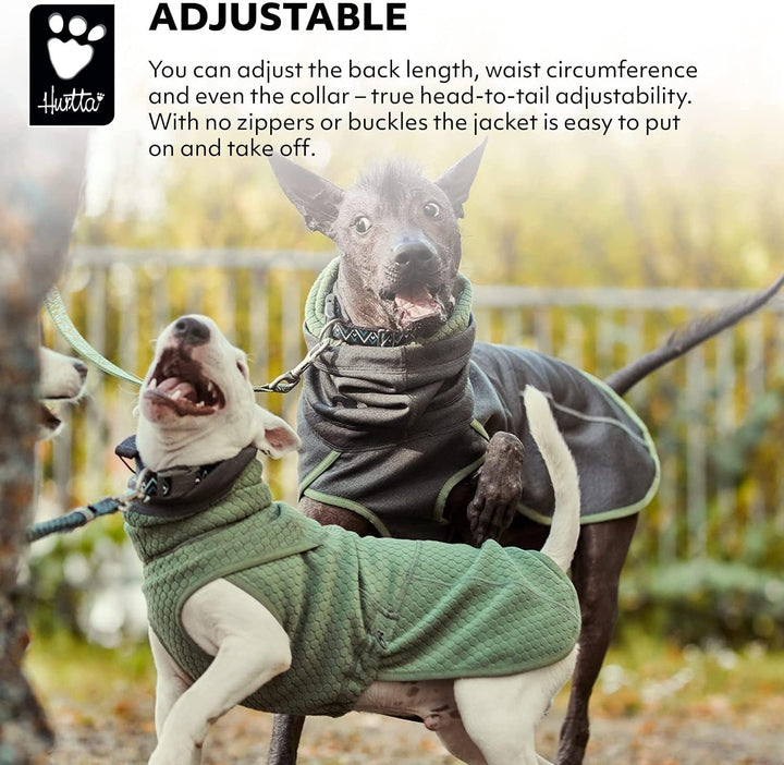Hurtta Razzle-Dazzle Midlayer Jacke für Hunde, verstellbar, wendbar, Pull On, unter Regenmänteln und
