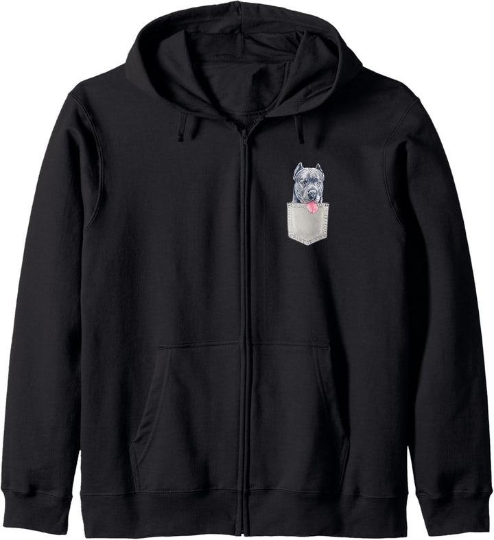 CANE CORSO Hund in Brusttasche Dog In A Pocket Geschenk Kapuzenjacke