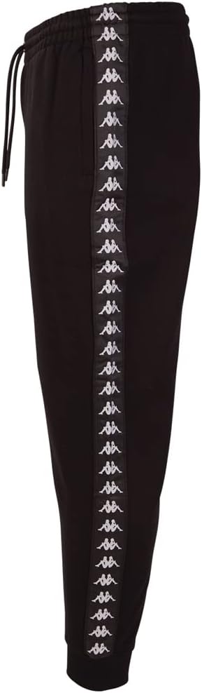 Kappa Unisex Leman Men, Sweat Pants, Regular Fit Trainingshose, Caviar