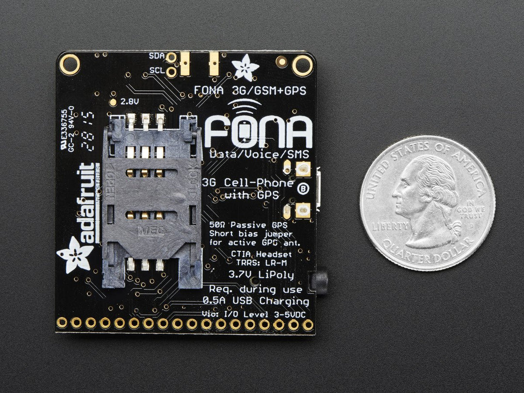 Adafruit FONA 3G Cellular Breakout, European Version, 2691
