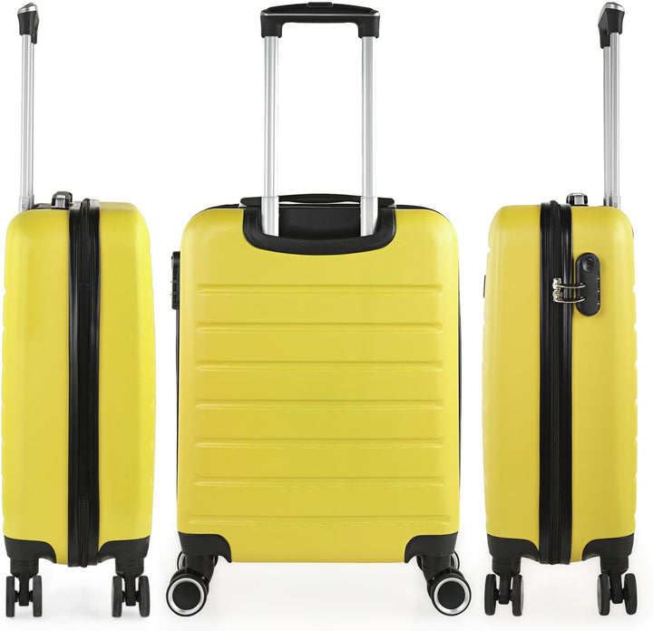 SKPAT - Handgepäck Koffer Trolley - Reisekoffer Mit Rollen und Reisekoffer Hartschalenkoffer für Vie