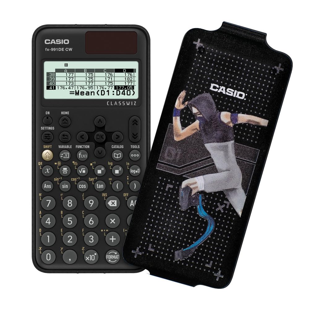 Casio FX-991DE CW ClassWiz technisch wissenschaftlicher Rechner mit Art-case "runner", deutsche Menü