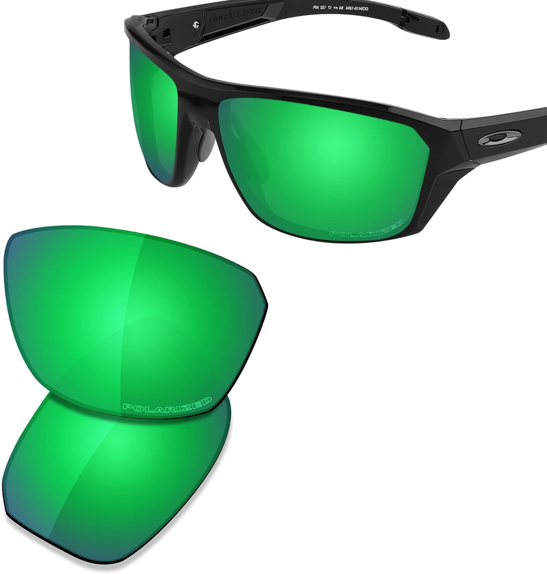Saucer Premium Ersatzgläser & Nasenpads für Oakley Split Shot OO9416 Sonnenbrille High Definition -