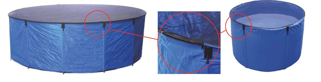AquaForte SG232 Flexibles Faltbecken Koi bowl, inkl. Abdecknetz und praktischer Tragetasche, Ø 120 x