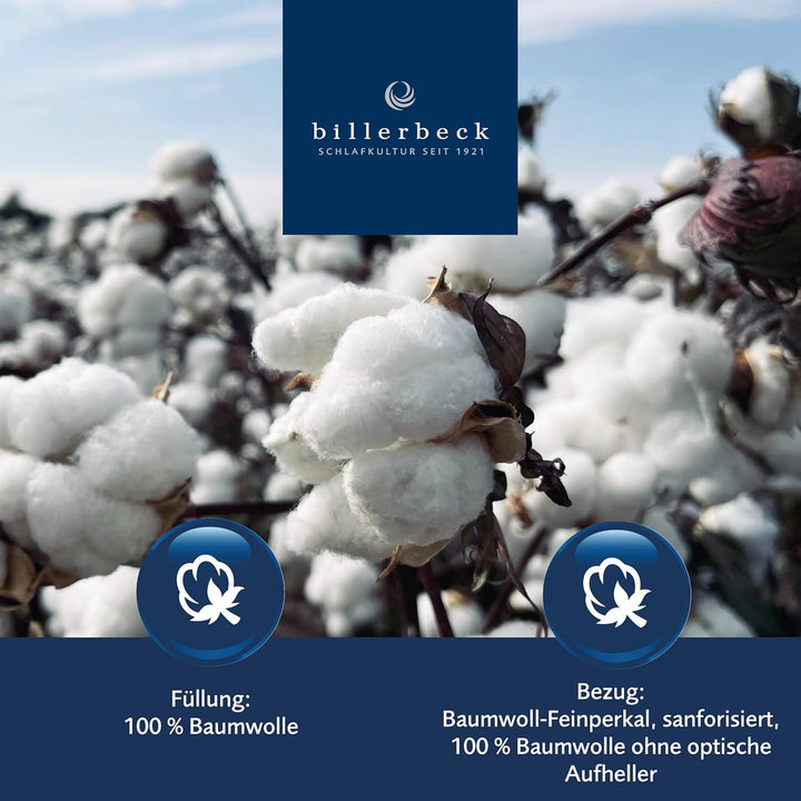 billerbeck Topper COTTONELL - 90 x 190 cm – strapazierfähiger Matratzentopper - Matratzenschoner für