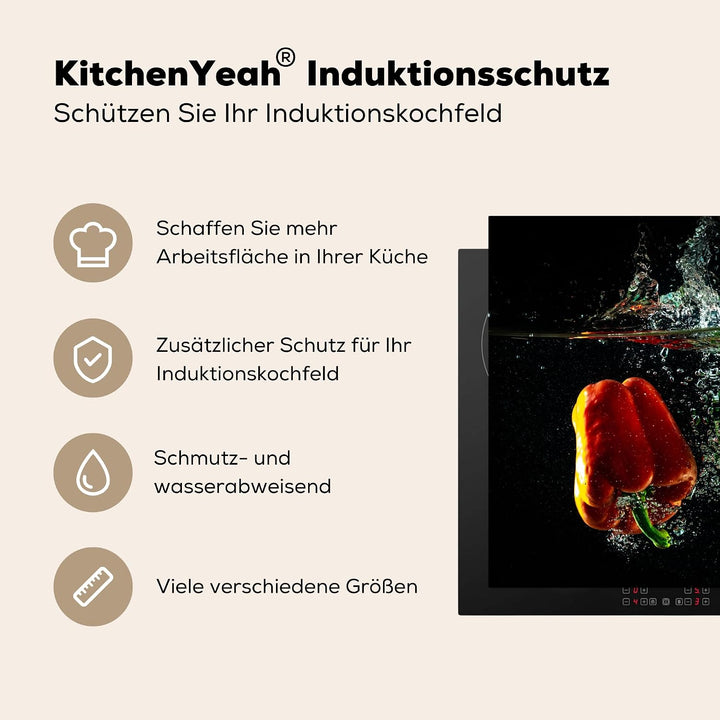 KitchenYeah© Herdabdeckplatte Einteilig Induktionsmatte Küche Abdeckung Ceranfeld Herd Abdeckplatte