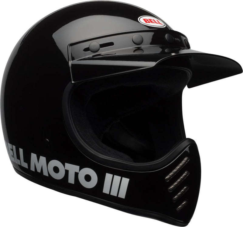 Bell Moto-3 Classic Solid Gloss Black Full Face Helmet