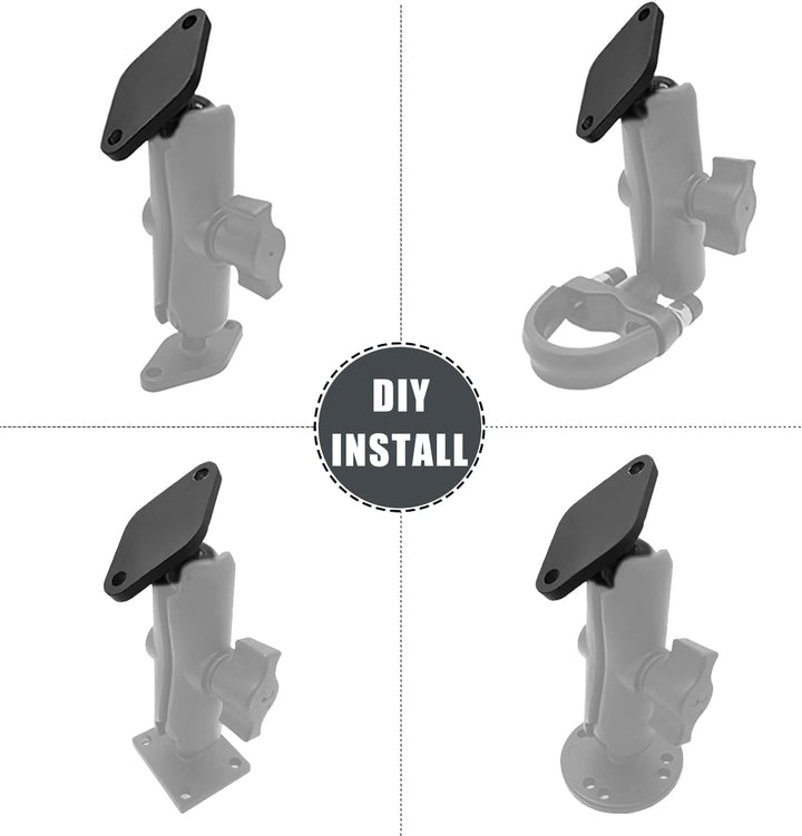 Ram Mount Arm Handyhalter Fahrrad Kugelkopf Wandhalterung Diamant Base 2 Stck 1" Handyhalterung zum