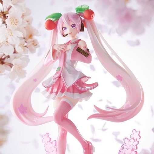 SEGA GOODS Hatsune Miku - Sakura Miku 2023 - Statuette Luminasta 21cm One Size Rosa, Weiss, One Size