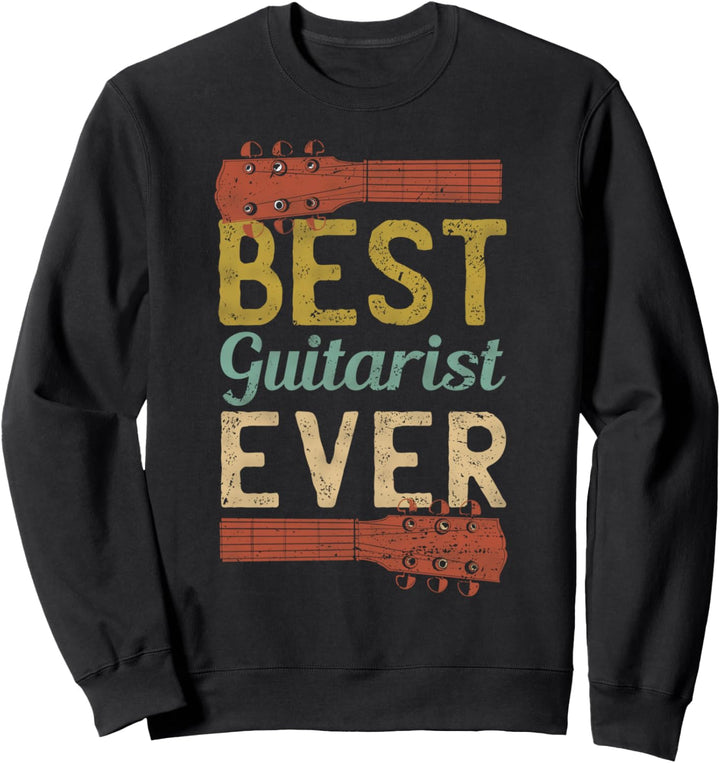 Retro Gitarrenspieler Best Guitarist Gitarrist Ever Geschenk Sweatshirt