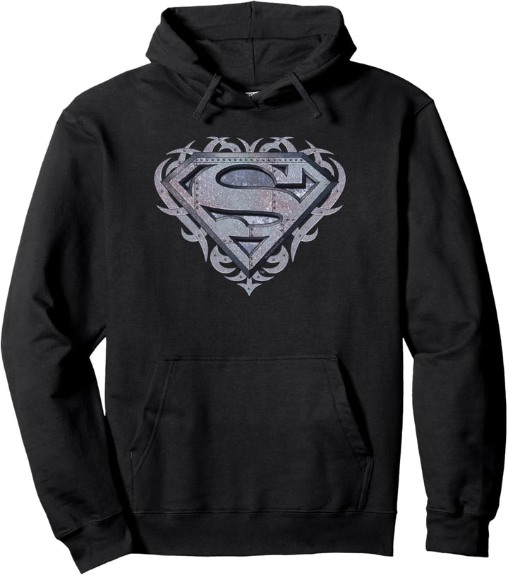 Superman Tribal Steel Shield Pullover Hoodie