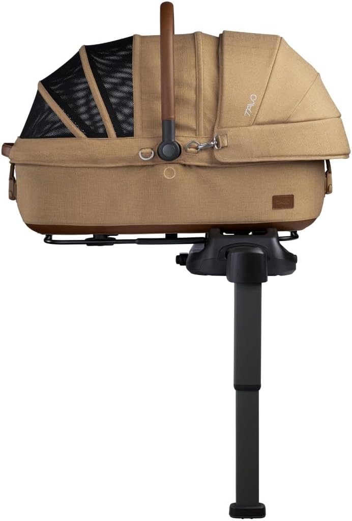 Tavo Maeve Medium Rigid‑Griff Haustier‑Autositz mit ISOFIX‑Bodenplatte, 2 Matratzenauflagen, Geeigne