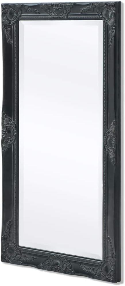 vidaXL Wandspiegel Garderobe Spiegel Badspiegel Antik Barock 100x50 cm Schwarz, Schwarz
