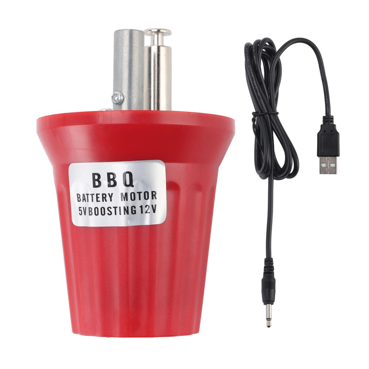 Wifehelper Elektrischer BBQ Rotatormotor, 5 V Bis 12 V USB betriebener Grillmotor, ABS Material, Aus