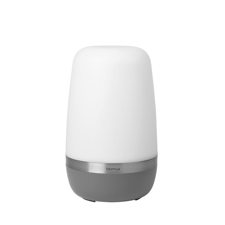 Blomus LED Akku Outdoor Lampe -SPIRIT- Tischlampe wiederaufladbar mit USB-Kabel Grösse L (Warm Gray)