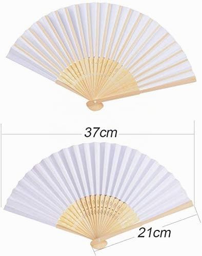 40 Stück Fächer Hochzeit Handfächer Weiss Hochzeit Gäste Geschenk Hochzeitsdekoration Hochzeitsgastg