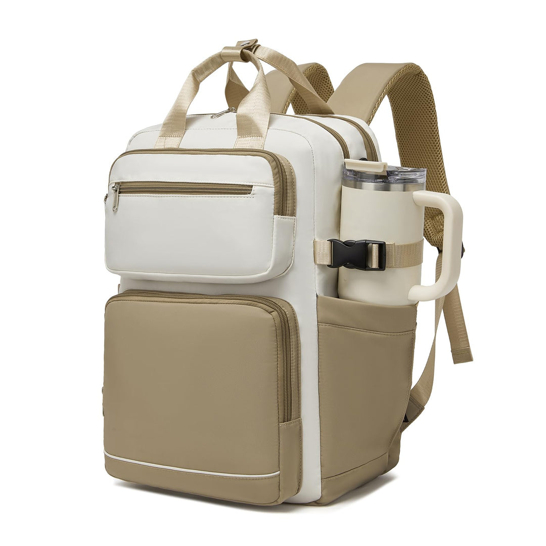 KONO Rucksack Damen 15,6 Zoll Laptop Rucksack Damen Wasserdicht, Schulrucksack Teenager Elegant, Arb