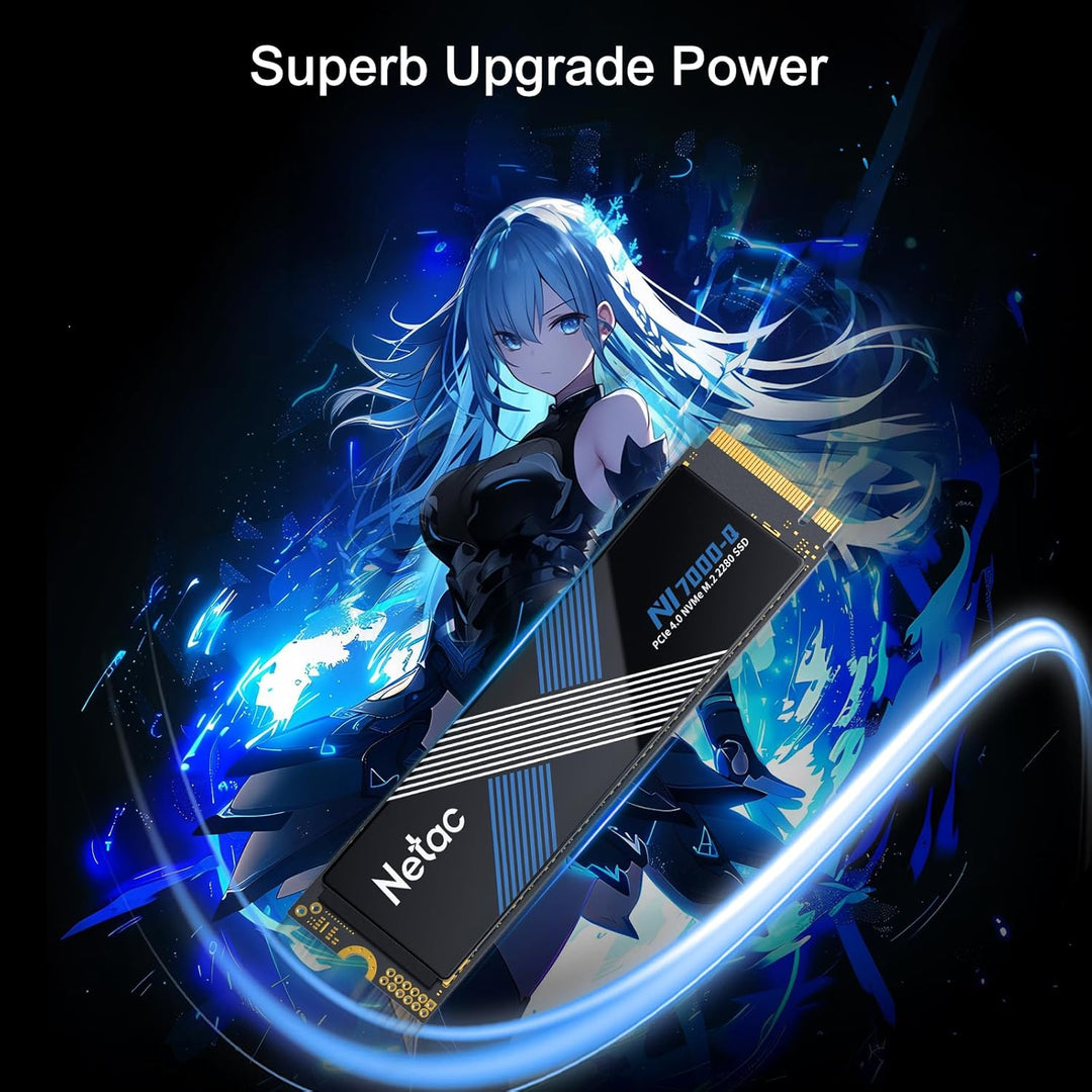 Netac NV7000-Q 1TB PCIe 4.0 Nvme SSD 1TB Internes Solid-State-Laufwerk bis zu 7100MB/s für PC Gamer