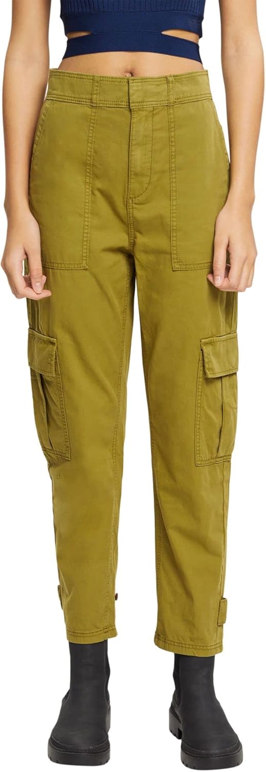 ESPRIT Damen Hose 30W / 28L 360/Olive, 30W / 28L 360/Olive