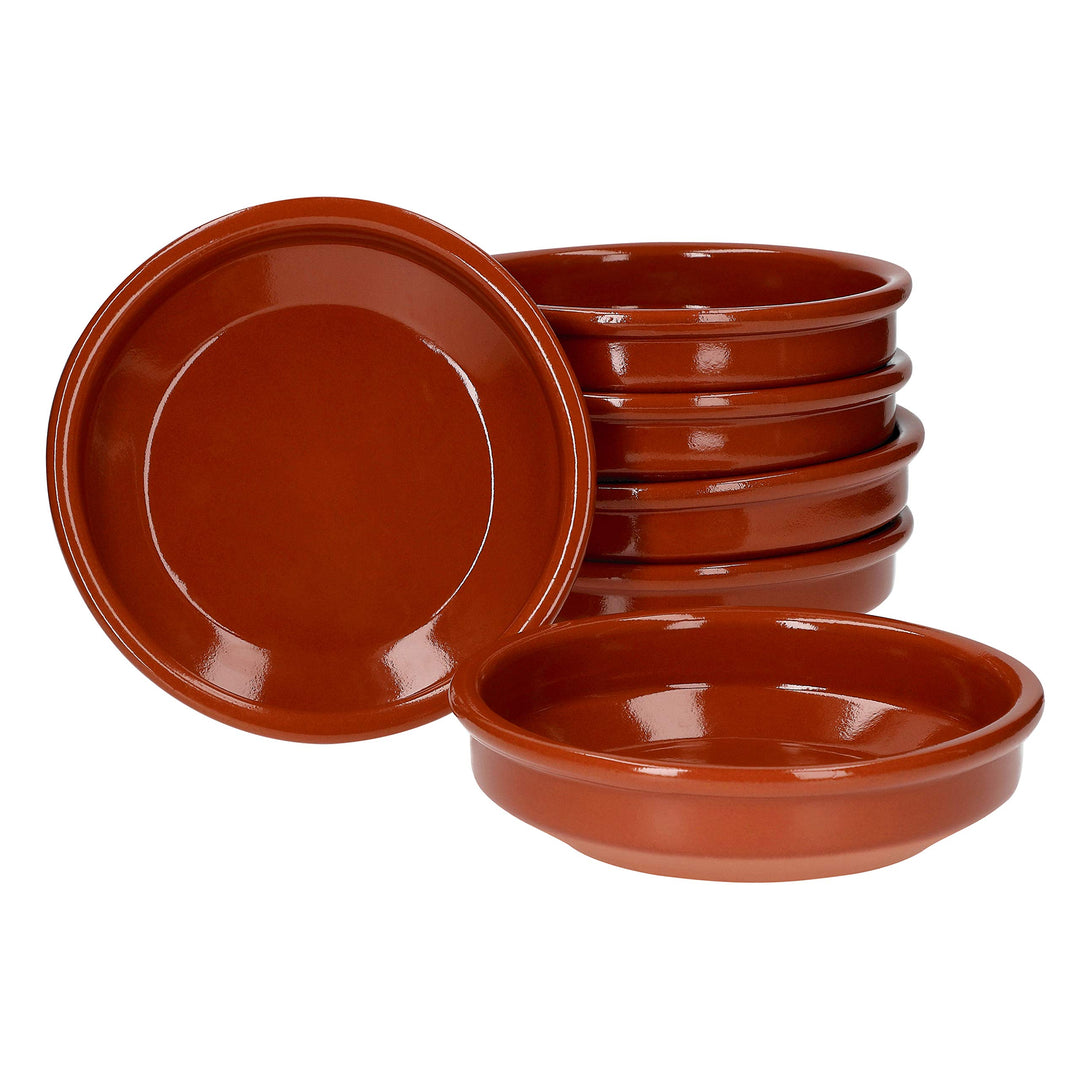 MamboCat Cazuela Schale Bruno Tonware I 6er Set I Ø 16 cm I Grösse M I Mediterran I Glasiert I Unika