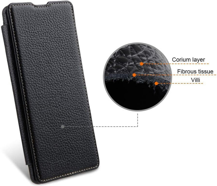 STILGUT Book Case kompatibel mit Google Pixel 6 Hülle aus Leder zum Klappen, Klapphülle, Handyhülle,