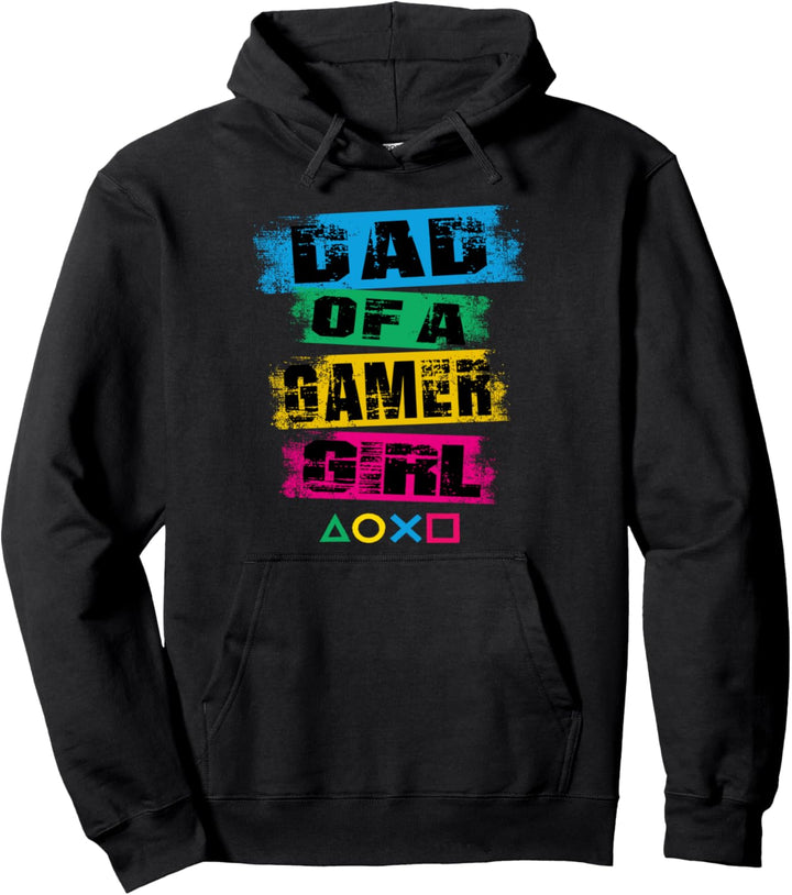 Vater eines Gamer Girl Pullover Hoodie
