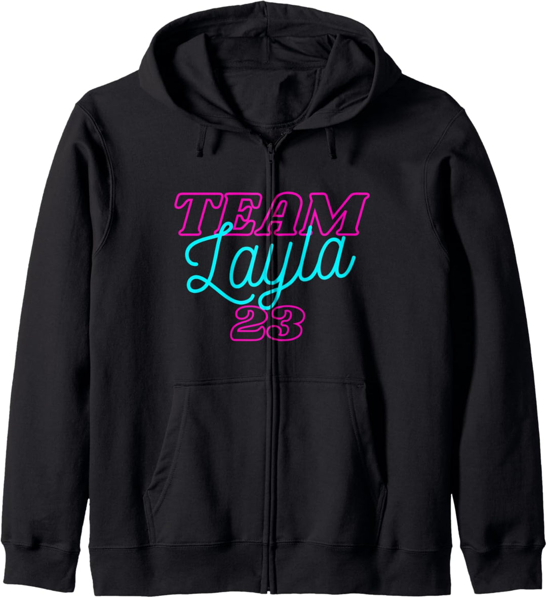 Team Layla 23 Mallehit Schlagerhit Sommerhit Malle Mallorca Kapuzenjacke